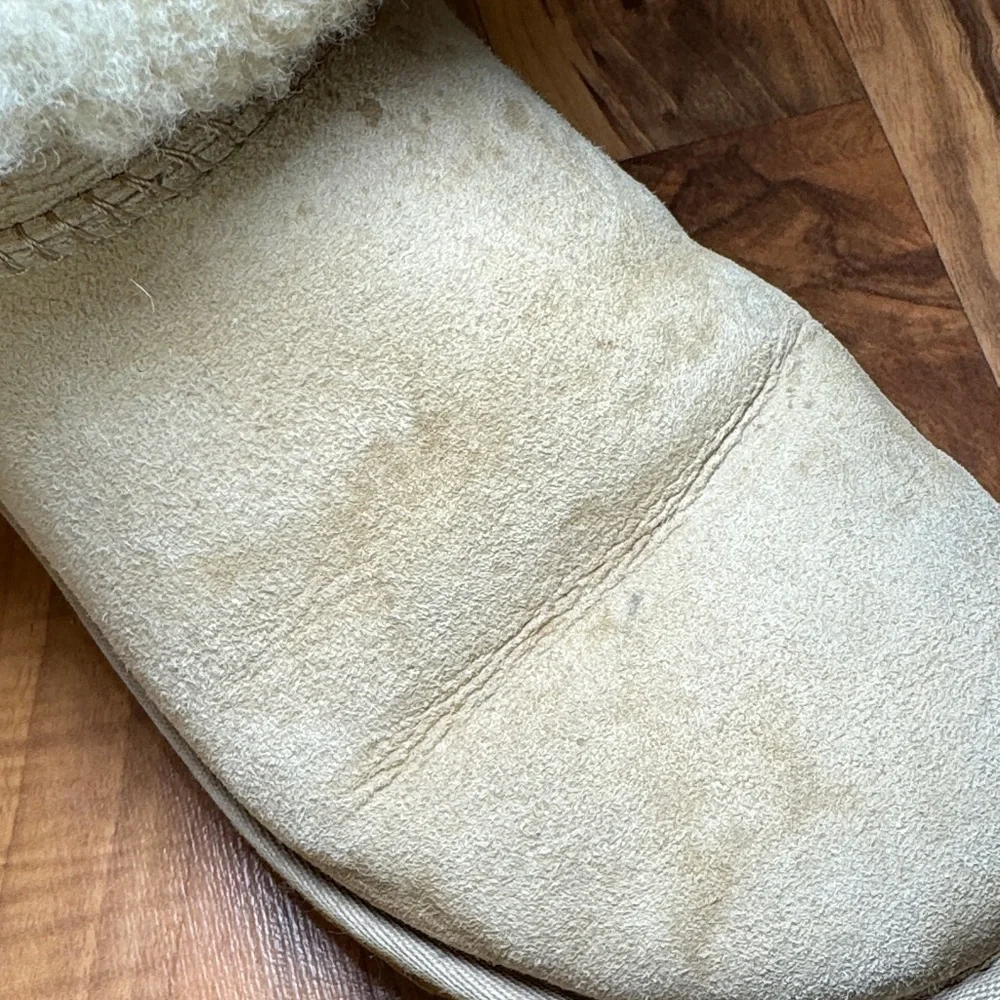UGG Cream Sheepskin Boots with Plush Lining